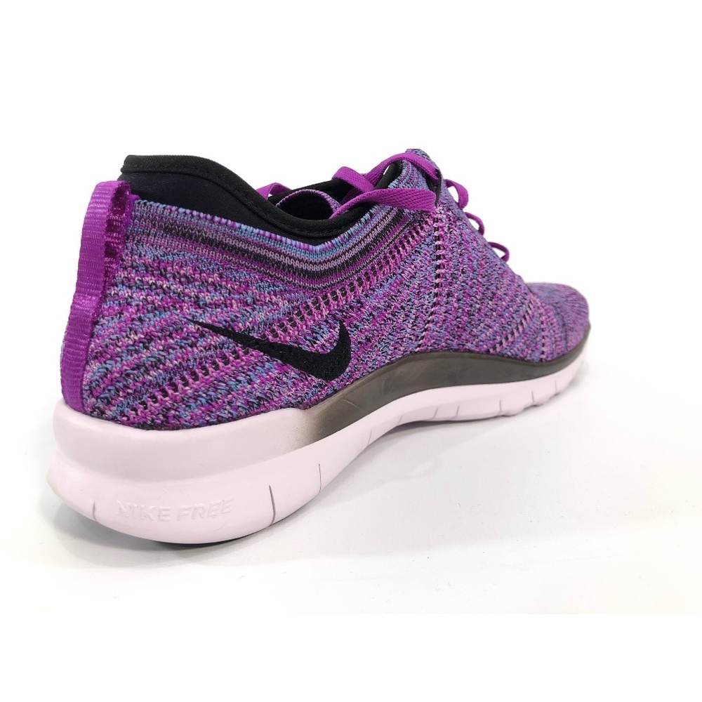 Nike Free TR Flyknit Vivid Purple Training Shoes - Picture 6 of 8
